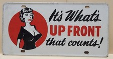 1960s New Old Stock Novelty License Plate 