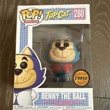 Funko Pop Top Cat Benny The Ball, Chase, #280 Vinyl Figure W/Protector picture