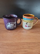 (2-SET) Lamberts Cafe Mugs Home of Throwed Rolls Ceramic Coffee Mugs picture