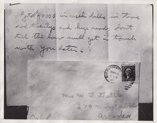 1934 Press Photo Ransom Note & Envelope in the Kidnapping of William F. Gettle picture
