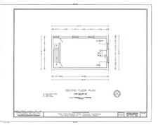 Alexandria Virginia Friendship Fire Company 1930s Second Floor Plan HABS picture