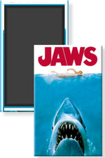 Jaws 1975 Horror Thriller Film Shark Swimmer Classic Image Fridge Magnet 2 x 3 picture