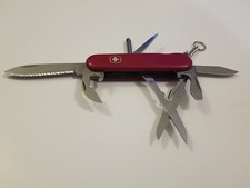 Rare Vintage Wenger Cascade Retired Swiss Army Knife w/Serrated Blade & Plain picture