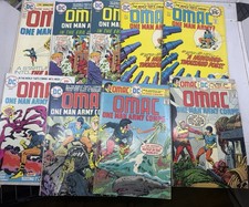 9 Bronze Age DC Omac One man army comic book lot/Kirby. 1-8   Read picture