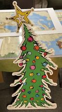 GRINCH Stealing CHRISTMAS Lights HUGE  TREE  Wooden RARE Fast  picture