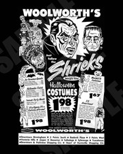 Woolworths Halloween Newspaper Circular Ad Alabama October 1964 Repro 8x10 Photo picture
