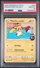 Pokemon Card - PSA 10 Pikachu on the Ball 001/005 - Futsal - GEM MT picture