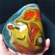RARE 719g Natural Polishing Colorful Ocean stone Agate Crystal Healing CAa3715 picture