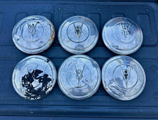 Vintage 1936-1939 Ford V8 Wide 5 Hubcaps Lot of 6 Wheel Covers OEM Hot Rod picture