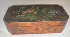 Antique Belgian Glove Box by Henrard-Cajot French Bois de Spa Oil Portrait picture