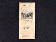 Antique 1914 Franklin Automobile Company Roadster Motor Car Promo Pamphlet picture