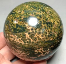 685g natural ocean jasper sphere quartz crystal ball healing picture