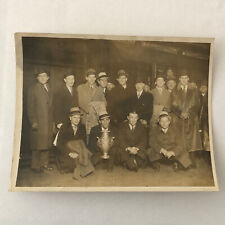 Press Photo Photograph 1934 American Ice Hockey Association Players LNA London picture