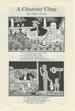 1913 A Chummy Chap Cartoon Childe Harold Cosmopolitan Vintage Art Print Cartoon picture