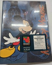 Disney Mickey Mouse Photo Album 150 4x6 Or 3x5  Easy Pockets With Memo Area NIP picture