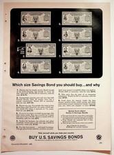 1964 U.S. Savings Bonds Print Advertisement 8x11 Vintage Collectible picture