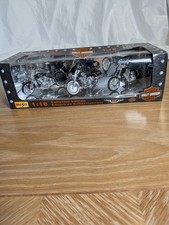 Maisto Harley-Davidson 1:18 Collector Edition 3-Motorcycle Diecast Set Series picture
