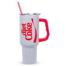 Silver Buffalo Coca-Cola Diet Coke, Stainless Steel Tumbler, 40oz picture