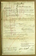    CIVIL WAR COLONEL RICHARD DODGE SIGNED VOUCHER picture