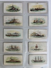 Wills Cigarette Cards 1895 Ships (No Wills On Front) Complete Set of 25 RARE picture