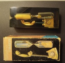 Vintage Lucite Telephone Hourglass 3 Minute Phone Timer Paperweight  picture