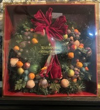 Vintage Waterford Holiday Heirlooms 18-Inch Georgian Wreath Christmas Winter picture