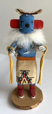Vintage Native American Roadrunner Wood Kachina Doll Figure Signed MAR picture