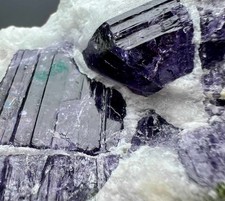 300+ Gram Terminated Violet Purple Scapolite Crystals On Matrix @Afg picture