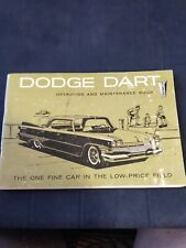 Dodge Dart Operators Manual picture