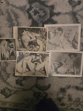 LOT 5 Antique Original Nude Female Model Sex Erotica Risque Photographs Porn picture