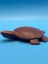 Vintage Native American Pipestone Turtle Carving Signed Winona Sioux Effigy Art picture