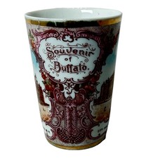 BUFFALO NY NEW YORK Souvenir ANTIQUE PAINTED Porcelain Trinket CUP picture