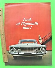 1962 PLYMOUTH HUGE 16-pg BROCHURE Fury CONVERTIBLE Coupe BELVEDERE Wagon VG+++ picture