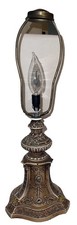 Look Antique Metal Cast-Iron Lamp Faces Victorian picture
