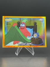 2025 Topps Chrome SpongeBob #76 Oh Boy 3am Gold /50 picture