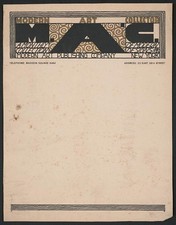 Photo:New York NY 1915 Modern Art Collector Magazine Letterhead Design picture
