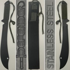 Defender by Frost Cutlery 19” SS Black Fantasy Machete Wrap Handle Nylon Sheath picture