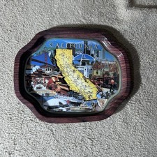 Vintage California Souvenir Tin Tray 6