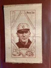 1912 S81 Turkey Red Cigarettes Silk - Doc White (Chicago White Sox) RARE INTACT picture