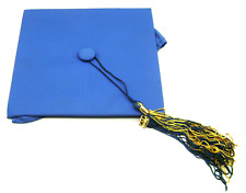 1972 Blue Graduation Cap with Blue & Gold Tassel picture
