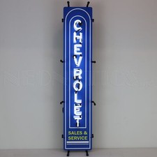Chevrolet Neon Sign Licensed by Chevrolet Vertical Neon Sign picture