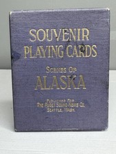 Alaska Souvenir Playing Cards Deck Scenic Puget Sound News Co Box, Hochman S2 picture