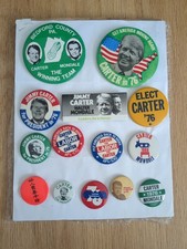 Jimmy Carter Presidential Political Campaign Buttons Set Of 14 picture