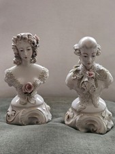 Vintage Victorian Porcelain Busts 1940's Manufactured By Cordey China Company picture