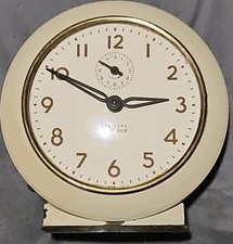 Westclox Baby Ben Beige Round Analog Alarm Clock w/ Arabic Numerals picture