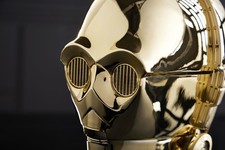 Star Wars Prop Life size C3PO HEAD R2D2 bff lighting Eyes can change Y/R not 3D picture