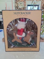 Vintage 1999 Nutcracker Village Old World Rocking Santa Christmas Holiday Decor  picture