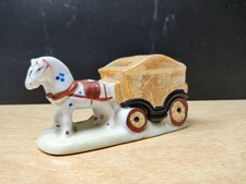 Vintage 1934 Century Of Progress Chicago Worlds Fair Horse And Carriage Ceramic  picture