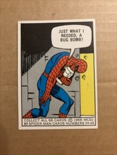1966 Donruss Marvel Super Heroes Spider-Man 37 Just What I Needed A Bug Bomb VG picture