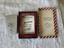 Vintage Zippo Lighter And Box With Matching Insert Pat 2032695 RARE picture
